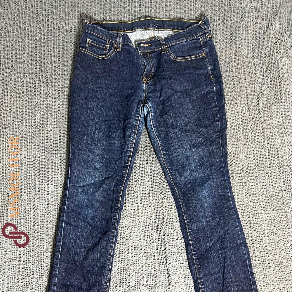 Old Navy Women's 10 Short-cut Slim Dark Blue Jeans
